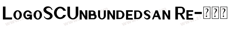 LogoSCUnbundedsan Re字体转换